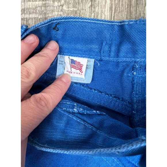 Vintage Womens Rockies Western High Rise Mom Royal Blue Denim Jeans Size 5/27 - Picture 4 of 13